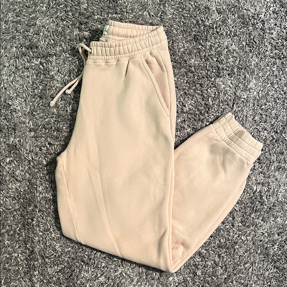 ABERCROMBIE & FITCH PEACH JOGGER SWEATPANTS - SOFT COLLECTION